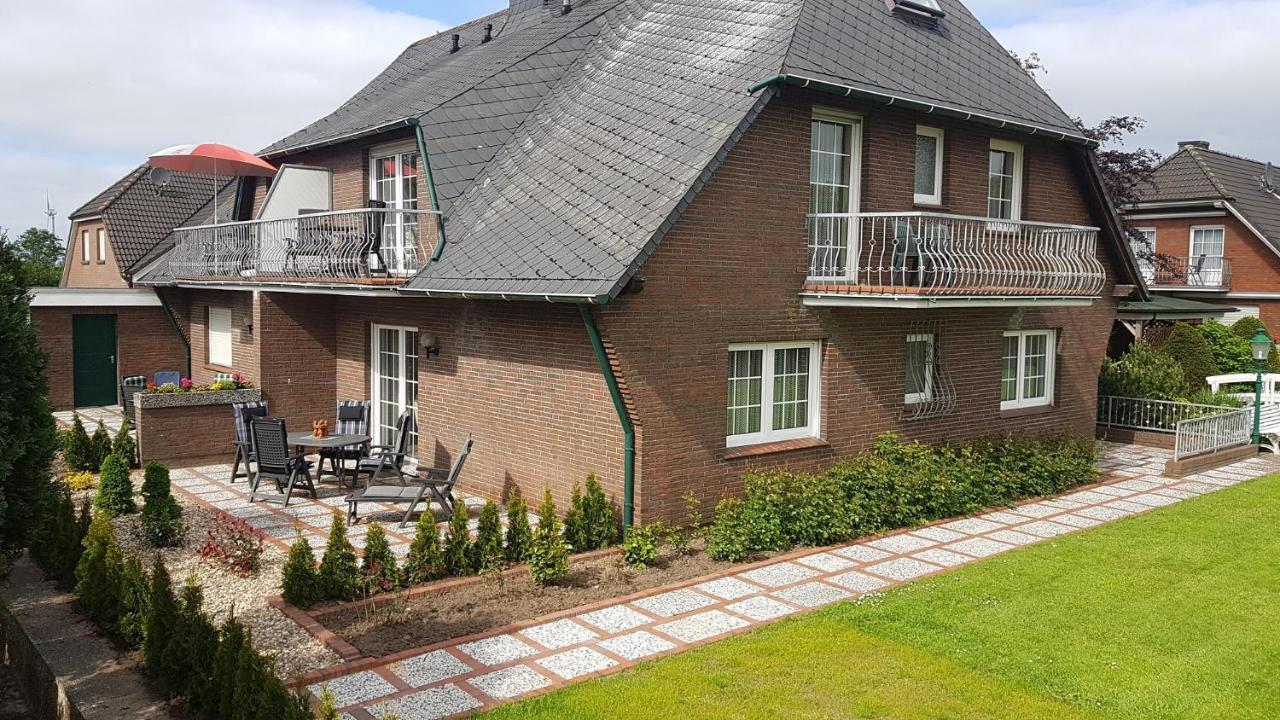 Hausnordlicht FEWO 1 Dornum Exterior foto
