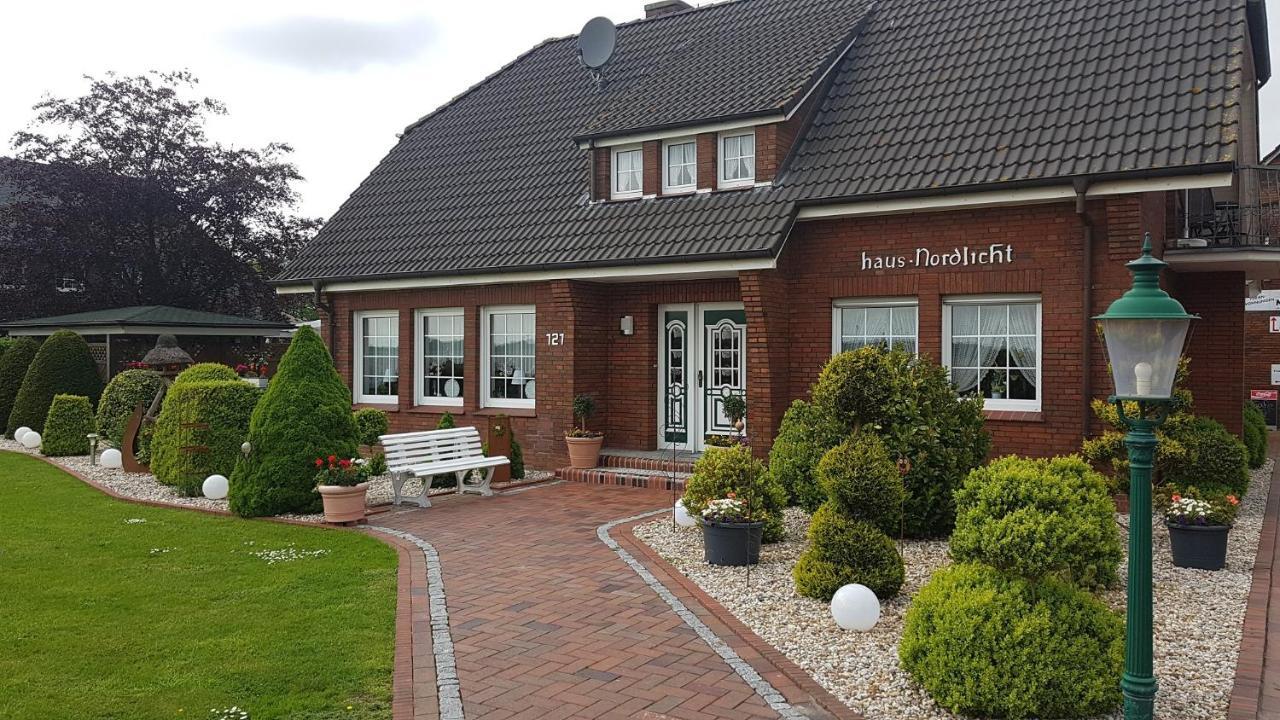 Hausnordlicht FEWO 1 Dornum Exterior foto